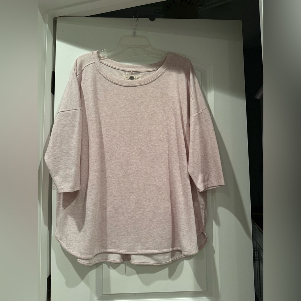 Cupio Soft Pink 3/4 Length Sleeve Top